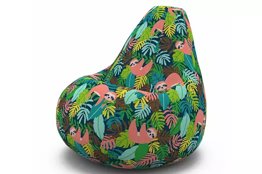 Кресло-мешок lenny (van poof) зеленый 85x120x85 см.