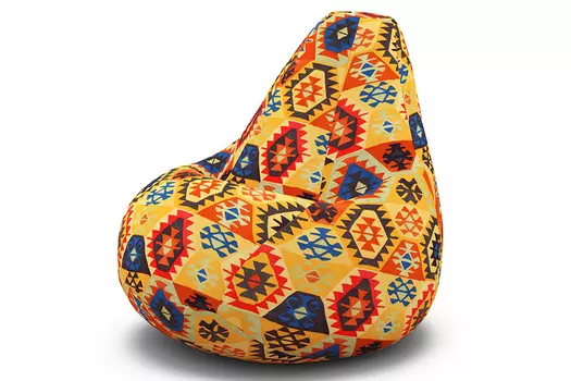 Кресло-мешок mehico (van poof) оранжевый 90x135x90 см.