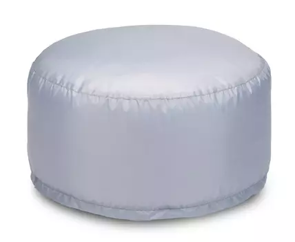 Кресло-мешок «таблетка» (пуффбери) серый 55x30x55 см.