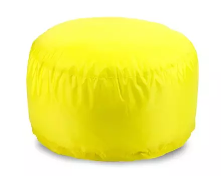 Кресло-мешок «таблетка» (пуффбери) желтый 55x30x55 см.