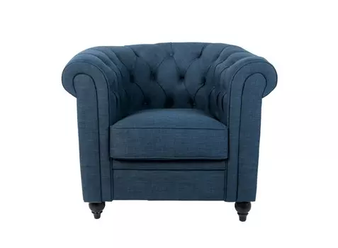 Кресло nala (mak-interior) синий 82x71x76 см.