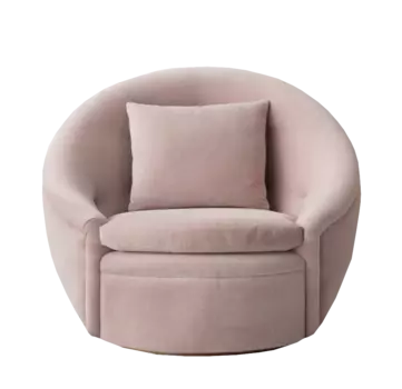 Кресло oberon swivel (idealbeds) розовый 79x87x79 см.