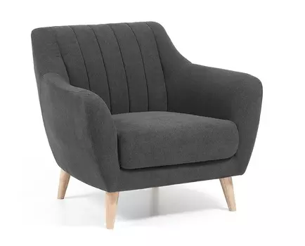 Кресло off (la forma) серый 90x81x81 см.