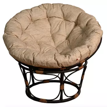 Кресло papasan (коричневый) (bigarden) черный