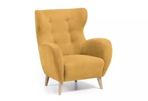 Кресло passo (la forma) желтый 86x104x86 см.
