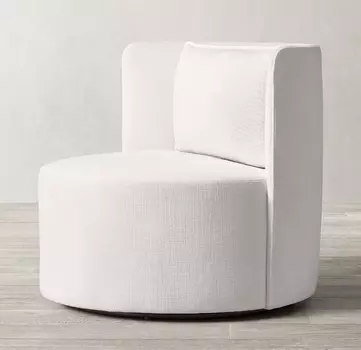 Кресло reynaux curve swivel (idealbeds) белый 84x76x84 см.