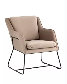 Кресло роланд велюр бежевый (stoolgroup) бежевый