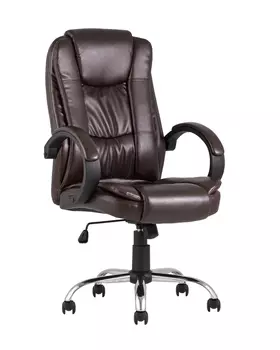 Кресло руководителя topchairs atlant (stoolgroup) коричневый 63x124x76 см.