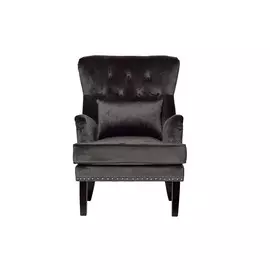 Кресло с подушкой (garda decor) серый 77x105x92 см.