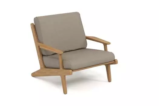 Кресло seagull (yachtline) коричневый 86x80x93 см.