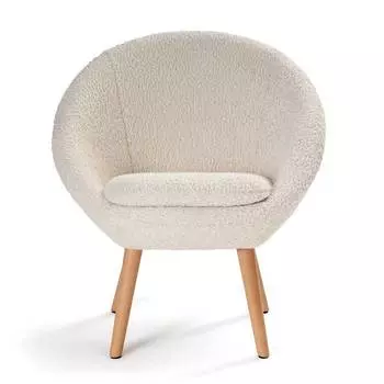 Кресло-шар jimi (laredoute) бежевый 71x73x58 см.