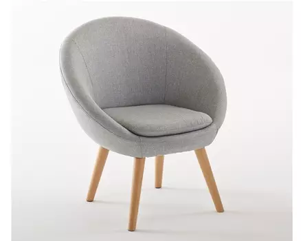 Кресло-шар jimi (laredoute) серый 71x73x58 см.