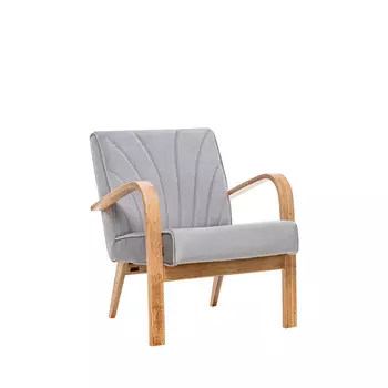 Кресло шелл серое (комфорт) серый 62x73x71 см.