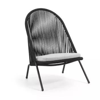 Кресло stad (la forma) черный 63x86x75 см.