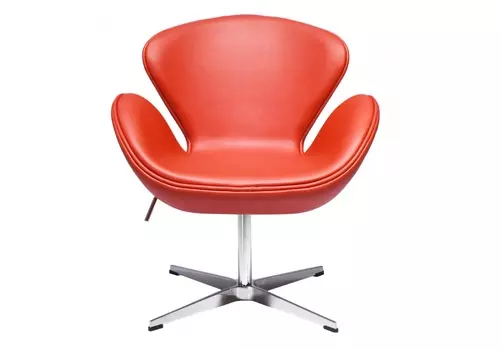 Кресло swan chair (bradexhome) красный 61x95x61 см.