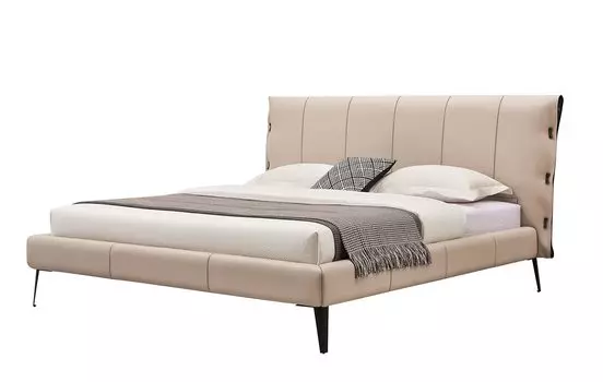 Кровать 160*200 beige (esf) бежевый 207.0x116.0x227.0 см.