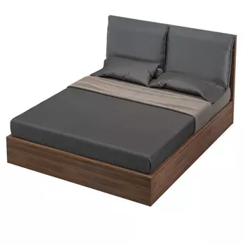 Кровать c подъемным механизмом zaragoza (mod interiors) серый 171x110x212 см.