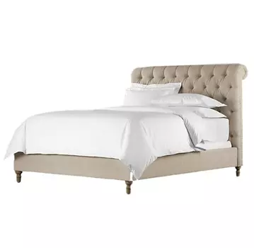 Кровать chesterfield 160*200 (ml) бежевый 173x120x222 см.