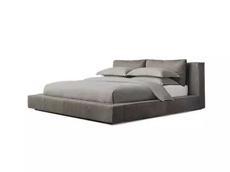 Кровать cloud 160*200 (ml) серый 200.0x100.0x240.0 см.