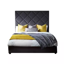 Кровать “davenport” 200*200 (idealbeds) серый 210x150x215 см.