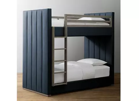 Кровать детская двухъярусная carver (idealbeds) серый