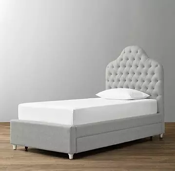 Кровать детская reese tufted (idealbeds) серый