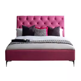 Кровать “elise” 160*200 (idealbeds) розовый 170x120x210 см.