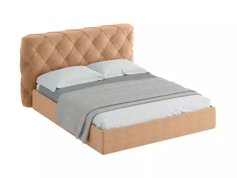 Кровать ember (ogogo) бежевый 209x113x237 см.