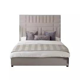 Кровать “emilio” 140*200 (idealbeds) серый 230x240x215 см.