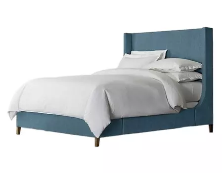 Кровать grayson sleigh 160*200 (ml) синий 170x150x212 см.