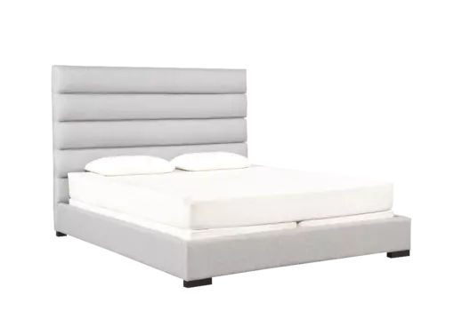 Кровать hudson (idealbeds) серый 170x130x212 см.