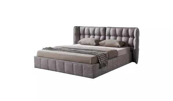 Кровать husk подъемным механизмом на газлифтах 180*200 (europe style) бежевый 225.0x105.0x255.0 см.