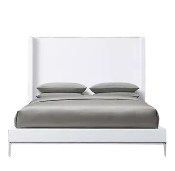 Кровать italia shelter (idealbeds) серый 150x140x212 см.