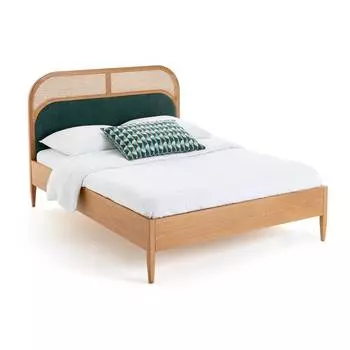 Кровать из плетеного материала buisseau (laredoute) бежевый 145x110x198 см.
