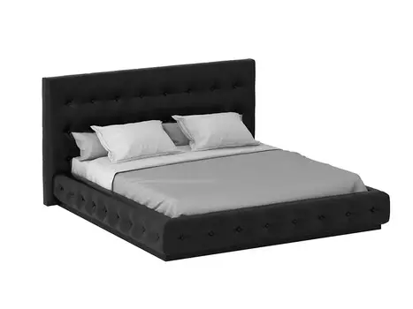 Кровать kristal (ogogo) черный 186x102x230 см.