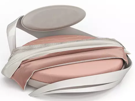 Кровать круглая «brazo» (actualdesign) белый