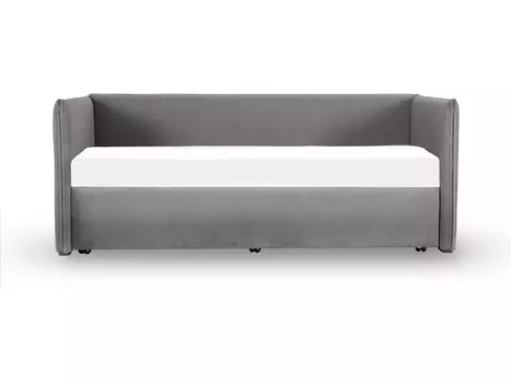 Кровать-кушетка milano (ogogo) серый 205x83x108 см.