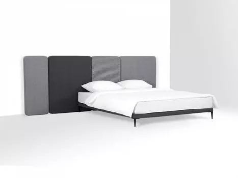 Кровать licata (ogogo) серый 284x107x210 см.