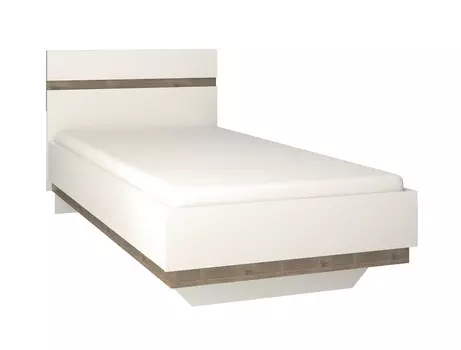 Кровать linate 90/typ 90 (анрэкс) белый 95x86x206 см.
