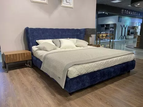 Кровать mars telas, mod interiors (mod interiors) синий 214x109 см.