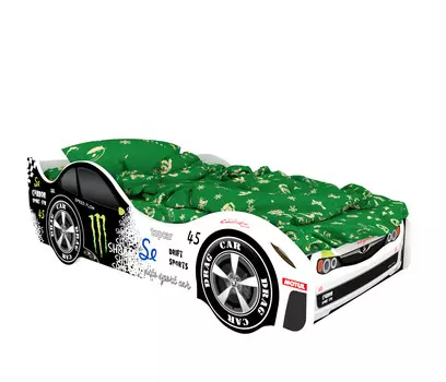 Кровать-машина карлсон мадрид (без доп. опций) (magic cars) черный 75x50x170 см.