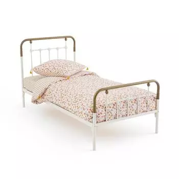 Кровать металлическая asper (laredoute) белый 96x104x196 см.
