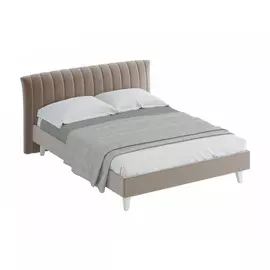 Кровать queen anastasia (ogogo) серый 187x95x226 см.