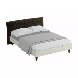 Кровать queen anastasia (ogogo) серый 187x95x226 см.