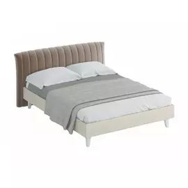 Кровать queen anastasia (ogogo) серый 187x95x226 см.