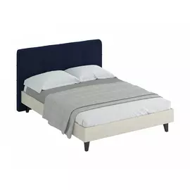 Кровать queen anna (ogogo) синий 173x107x216 см.