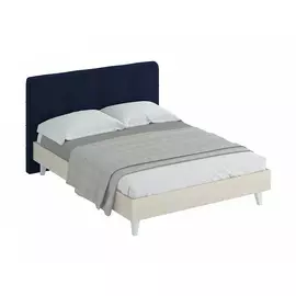 Кровать queen anna (ogogo) синий 173x107x216 см.