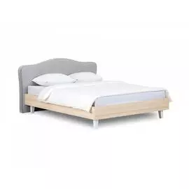 Кровать queen elizabeth (ogogo) серый 181x98x216 см.