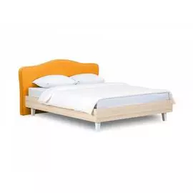 Кровать queen elizabeth (ogogo) желтый 181x98x216 см.