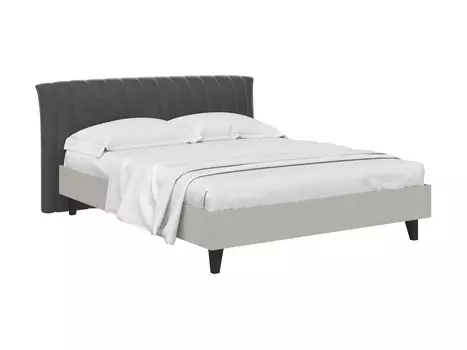 Кровать queen ii anastasia (ogogo) серый 187x95x226 см.